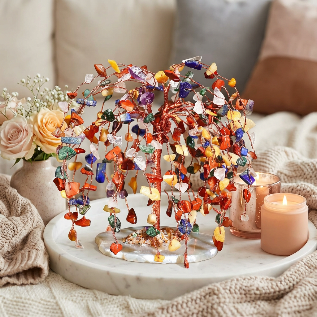 Seven Chakra Crystal Tree (Khajuri)