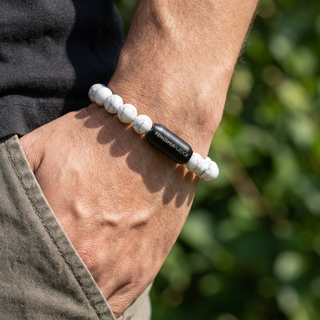 Howlite Bracelet with Magsnap