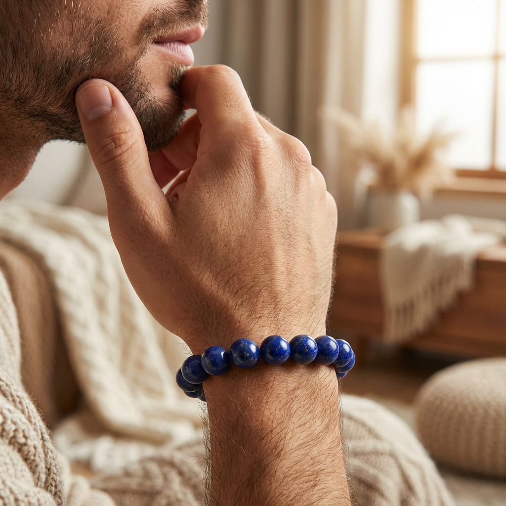 Lapis Lazuli Bracelet with Magsnap